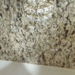 Elegant 925 Silver Crystal Ring
